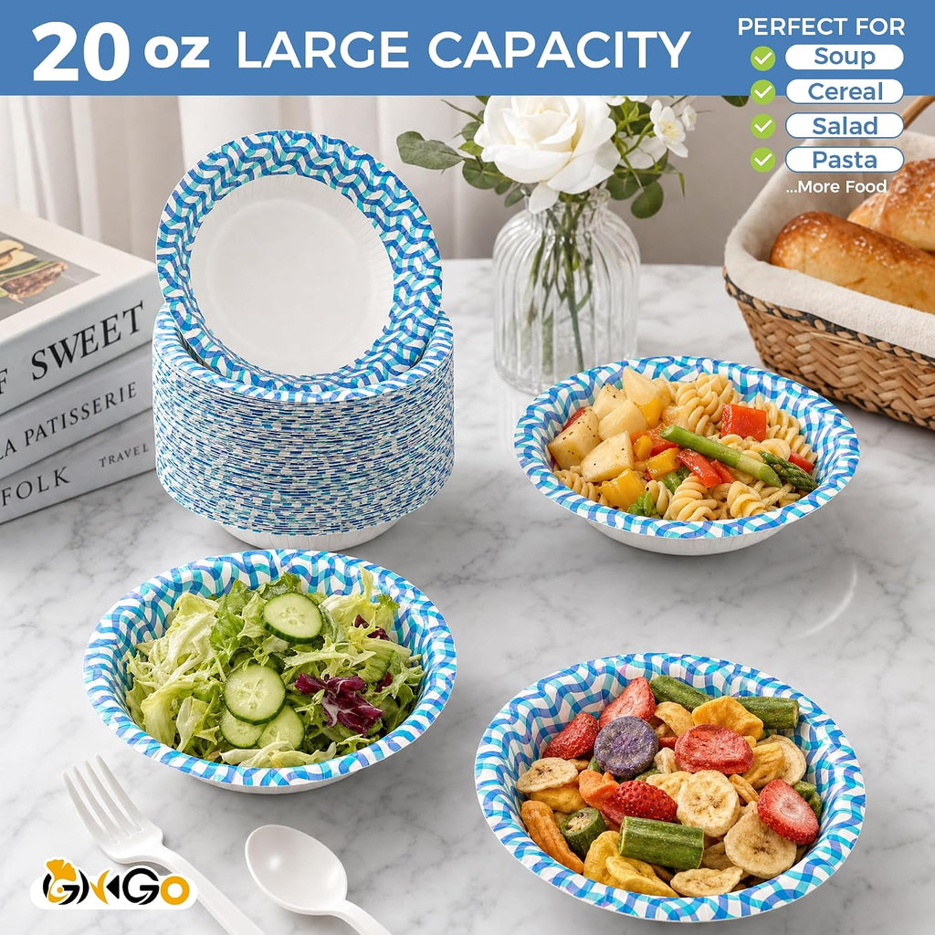 150 Count Paper Bowls 20 oz