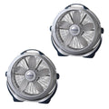 Wind Machine 3300 20 Inch 3 Speed Cooling Pivoting Head Floor Fan (2 Pack)