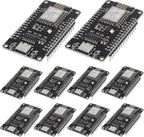 AITRIP 10PCS Type-C USB ESP8266 Serial Wireless Module CH340 ESP-12E NodeMCU LUA WiFi V3 Internet Development Board Compatible with Arduino IDE, Micropython