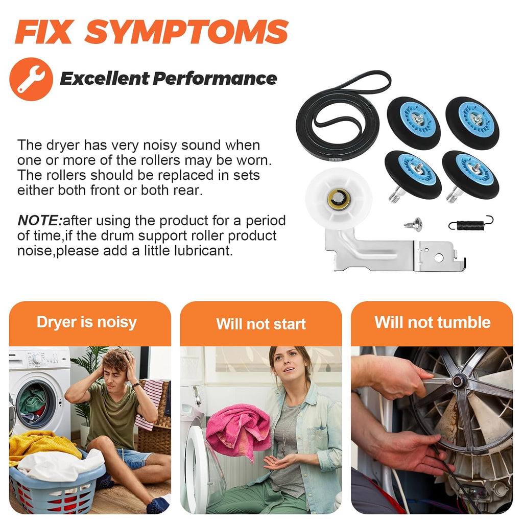 2026 Upgraded Dryer Repair Kit for Sam-Sung Dryer Drum Roller by Beaquicy