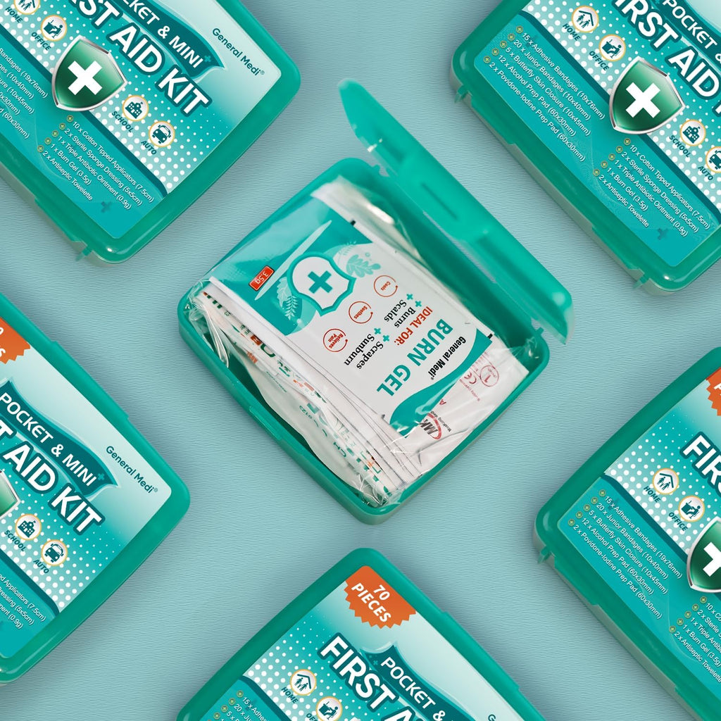 420 Piece First Aid Kit, 6 Individual Boxes of 70 Items Each - Contains Premium Medical Supplies for Travel, Home