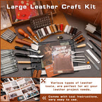Leather Tooling Kit Leather Craft Tools Leatherworking Kit