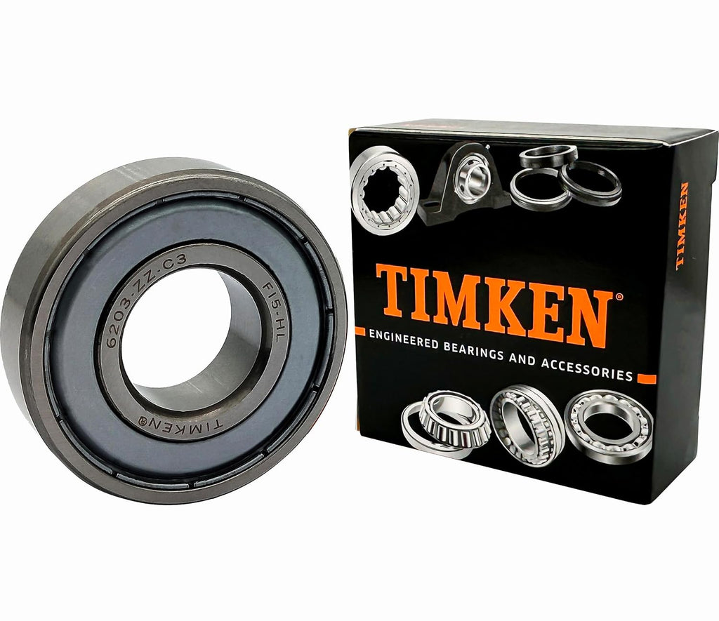 2PACK TIMKEN 6203-2ZC3 6203-2Z Double Metal Seal Bearings 17x40x12mm