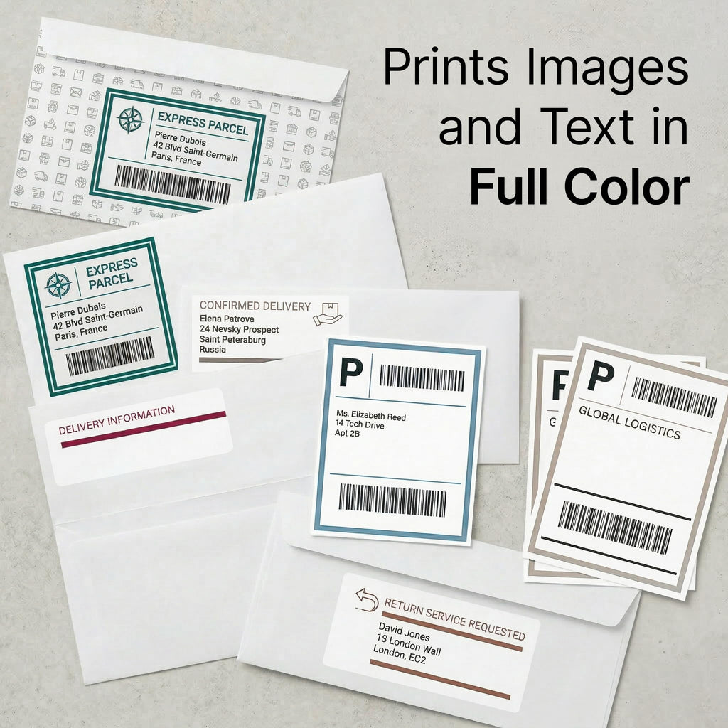 3.5" X 5" Matte White Printable Shipping Labels (500 Sheets, 2000 Stickers)