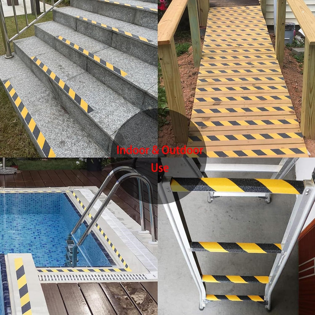 Anti Slip Tape 2" x 60Ft Heavy Duty Grit Safety Grip for Stairs | Grip Tape for Steps, Floors, Indoor & Outdoor