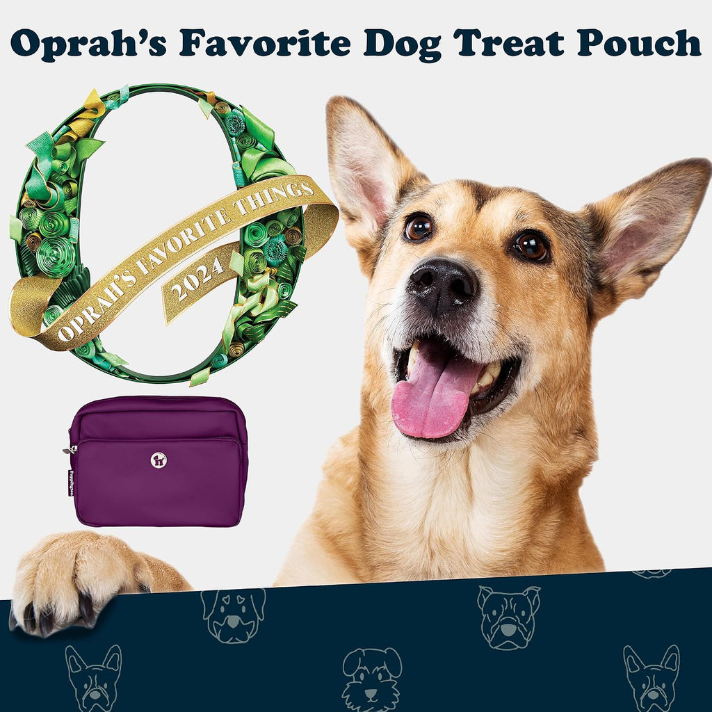 3-in-1 Crossbody Dog Walking Bag & Treat Pouch with Matching Planet Safe Poop Bags & Built-In Dispenser - Dog Mom