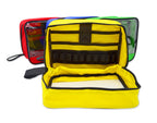 Premium Color Coded Organizer First Aid Kit Accessory Pouches - Extra Large - Zippered Bag with Transparent Window