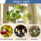 Q Hanger Ceiling Screw Hooks for Hanging Outdoor String Light, Plants