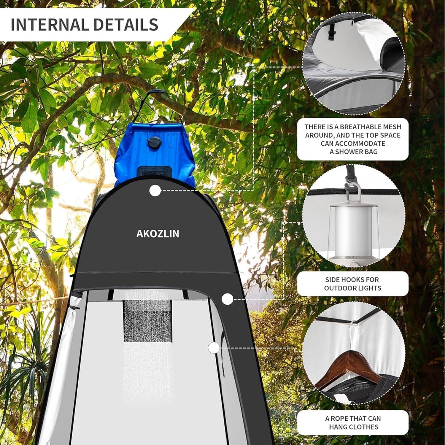 Portable Pop Up Shower Privacy Shelters Instant Tent Dressing Changing Outdoor Camping Toilet Tent
