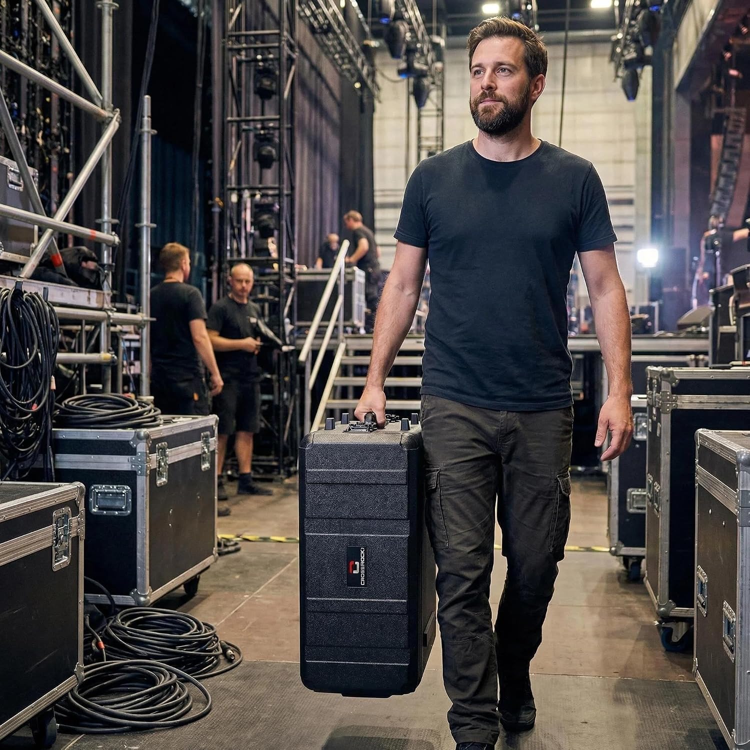 5U Rack Case 13.7" | Complete Wireless System Case, Adjustable Rails 9"–13", Extra-Deep Lids, Watertight PE