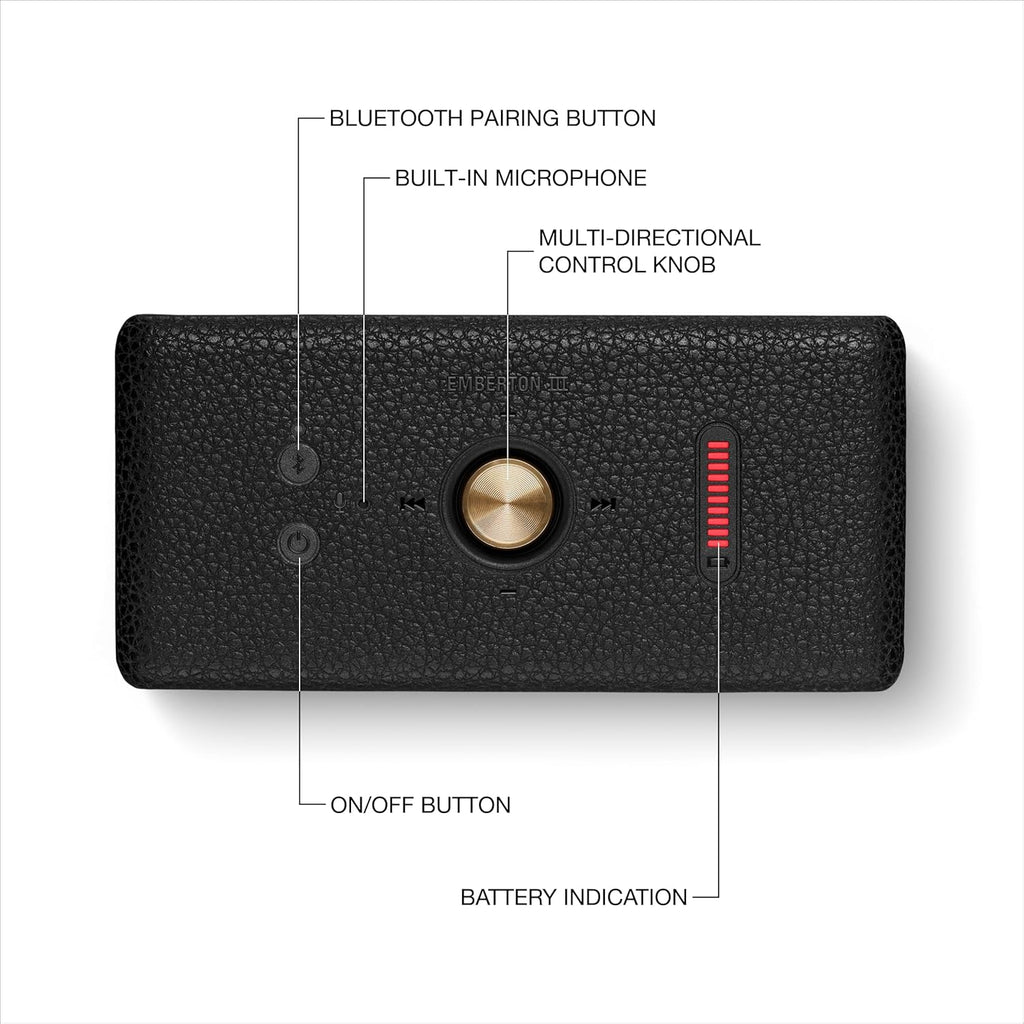 Emberton III Portable Bluetooth Speaker - Rugged Waterproof/Dust-Proof Design | Loud Stereo Sound, Deep Bass |