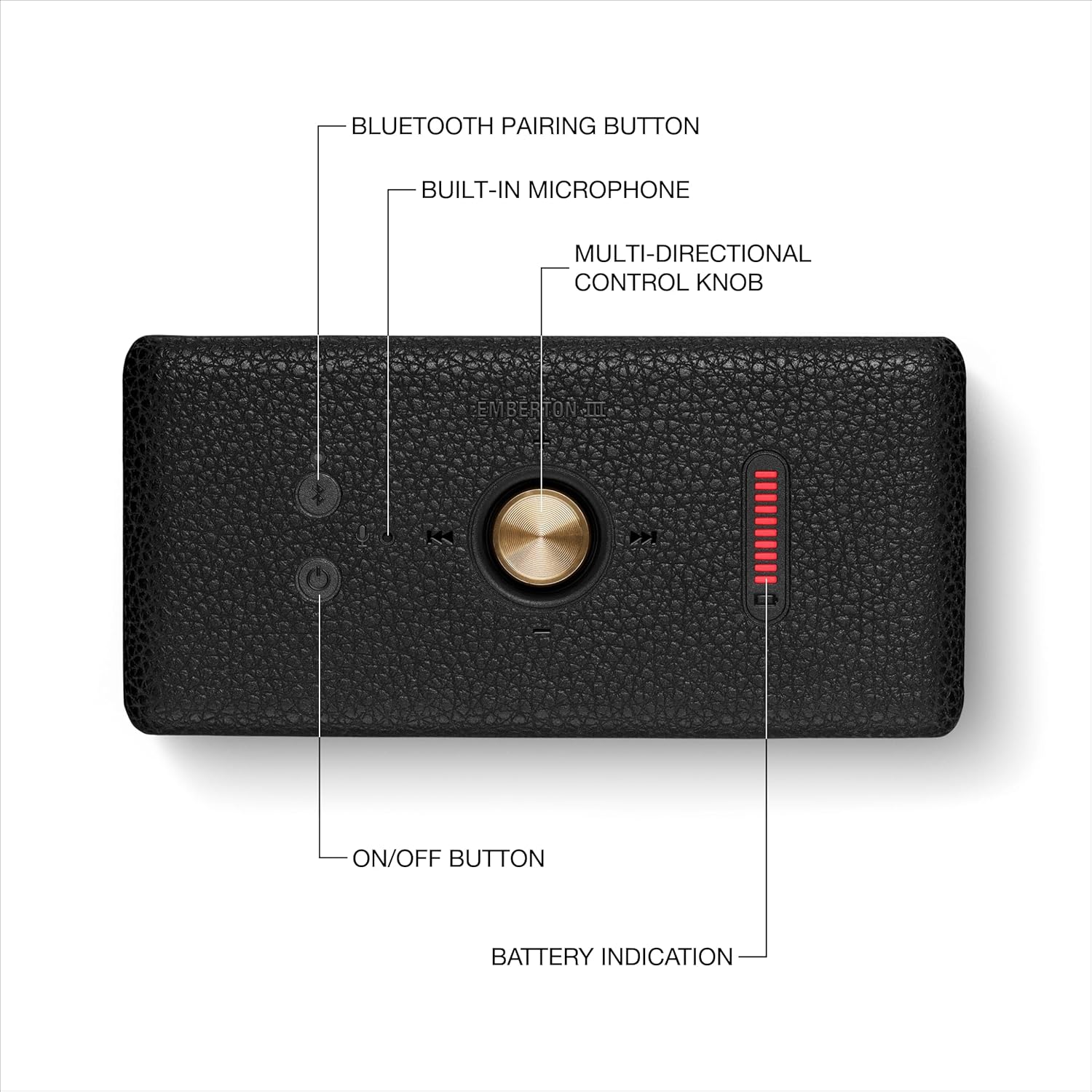 Emberton III Portable Bluetooth Speaker - Rugged Waterproof/Dust-Proof Design | Loud Stereo Sound, Deep Bass |