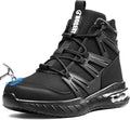 Steel Toe Boots for Men, Cushioned Safety Work Shoes | Steel toe, anti-puncture midsole, air cushion, wear-resistant