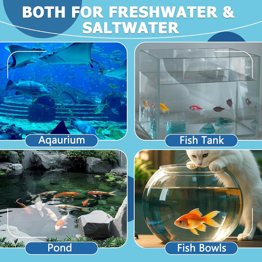 Aquarium Test Strips for Freshwater Fish – 9 in 1 Fish Tank Water Test Strips, Fast & Easy Color Chart for Beginners