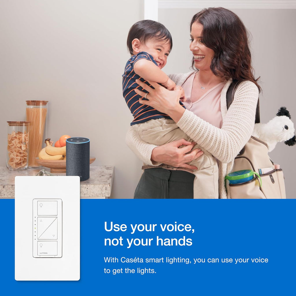 Caseta 3-Way Smart Dimmer Kit; LED Dimmer, Wireless Remote & Bracket | Wireless 3-way kit allows you to add a second