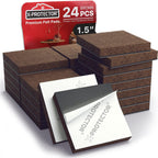 24 Heavy-Duty Felt Furniture Pads 1.5” 1/4” Thick X-Protector! Felt Pads