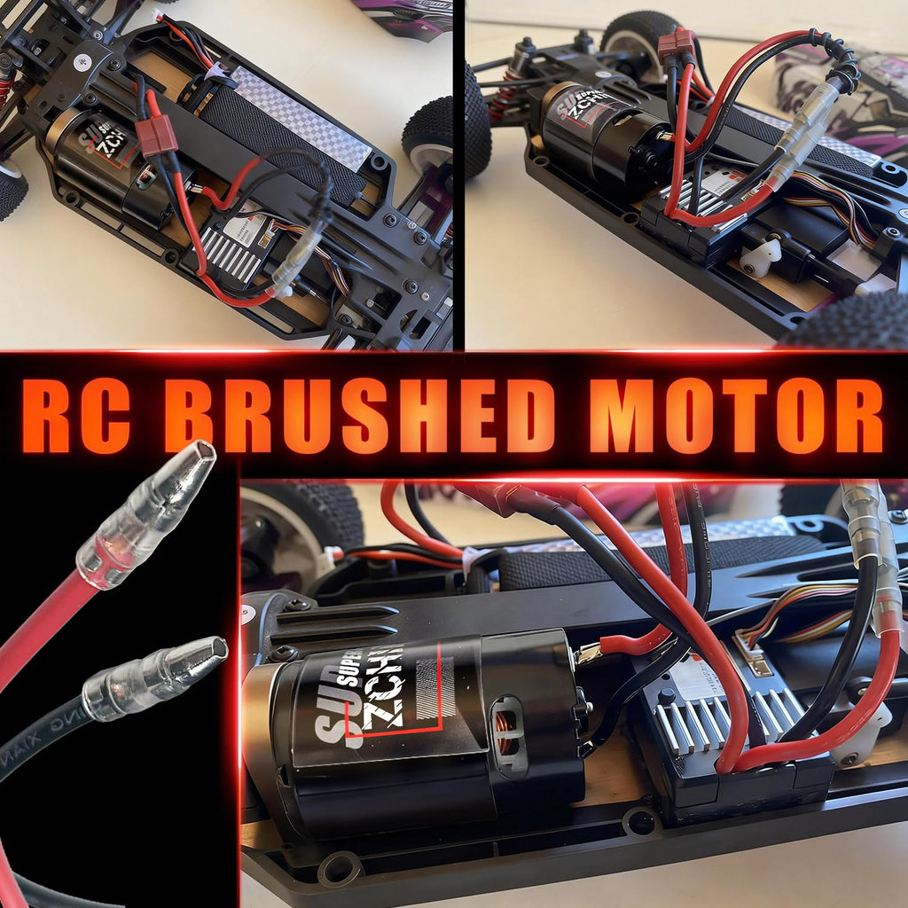 2PC 35T Waterproof RS550 Brushed RC Motor for 1/10 RC
