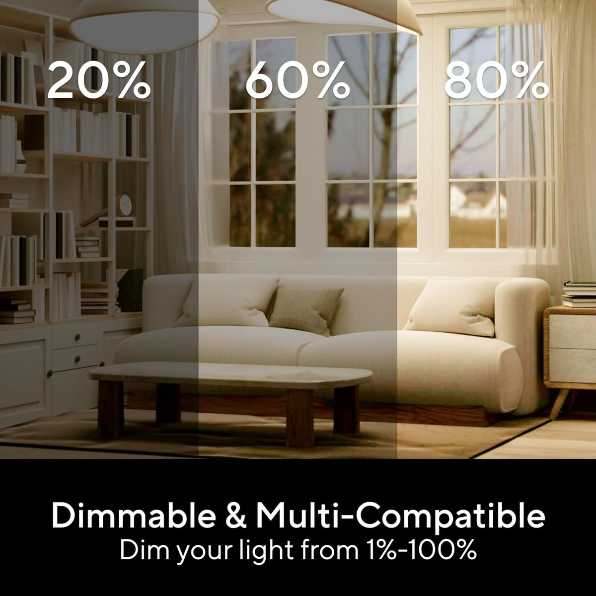 UTEC Smart Dimmer Switch, Single-Pole Smart WiFi Mesh Switch for Dimmable Bulbs, Compatible with Alexa, Google