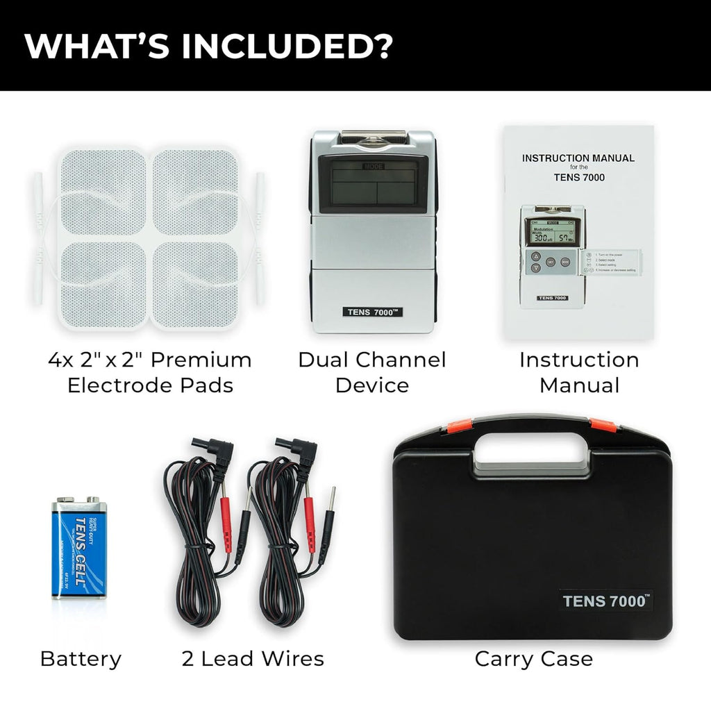 Digital TENS Unit with Accessories - Muscle Stimulator Machine for Back Pain Relief, Sciatica, Neck, Nerve, Shoulder