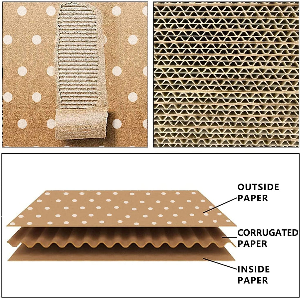 11x8x2 Jewelry Mailer Boxes – Brown Polka Dot Shipping Boxes 25 Pack