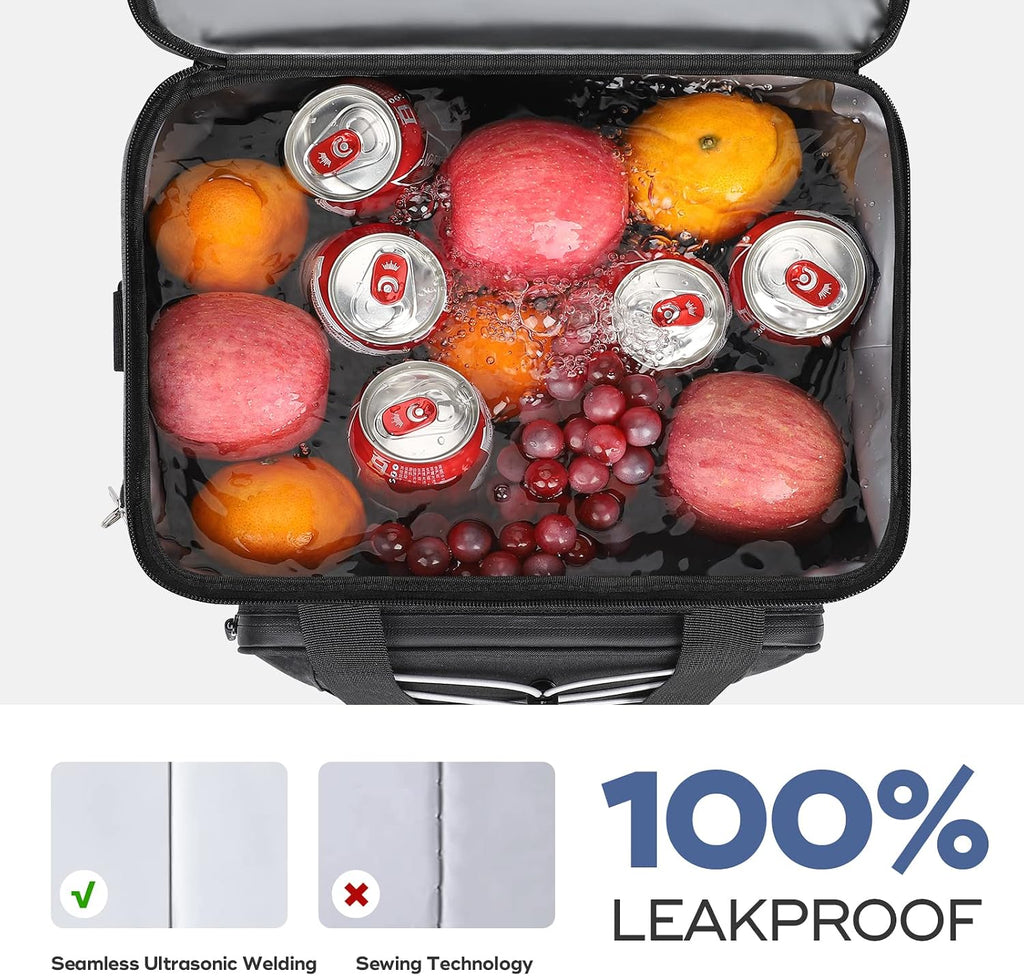 35/45 Can Collapsible Soft Cooler Bag, Leakproof Ice Chest | 24h Cold (With Ice), Multi-Pockets, 5-Layer
