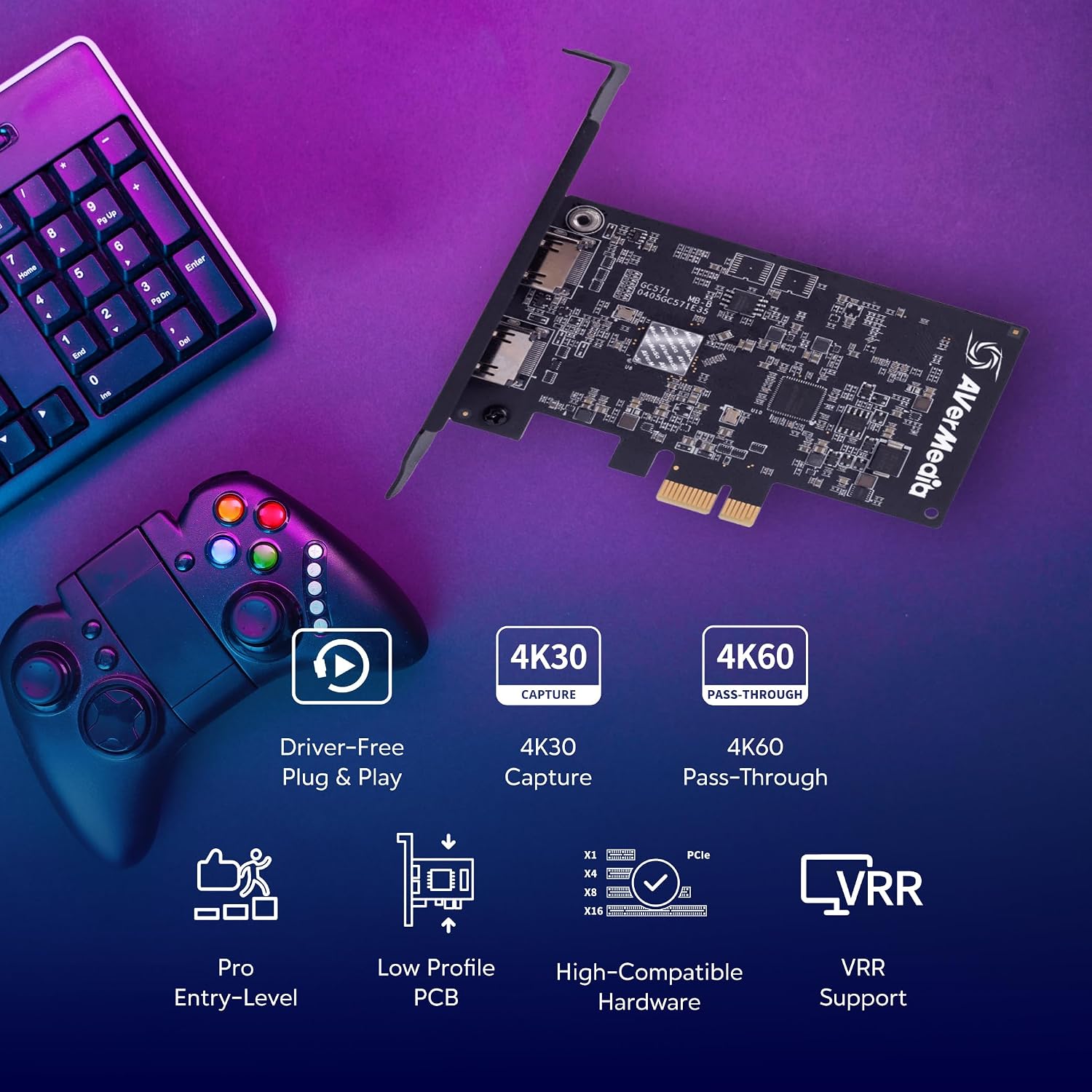 HDMI Capture Card for Streaming and Video Gaming, 4K60 Pass-Through with Ultra-Low Latency on PS5, PS4 Pro, Xbox