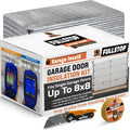 FULLSTOP Garage Door Insulation Kit - 8x8 & 8x7 ft Single Garage Door Insulation Panels - 8 Pre-Cut 24x48 Foam-Core
