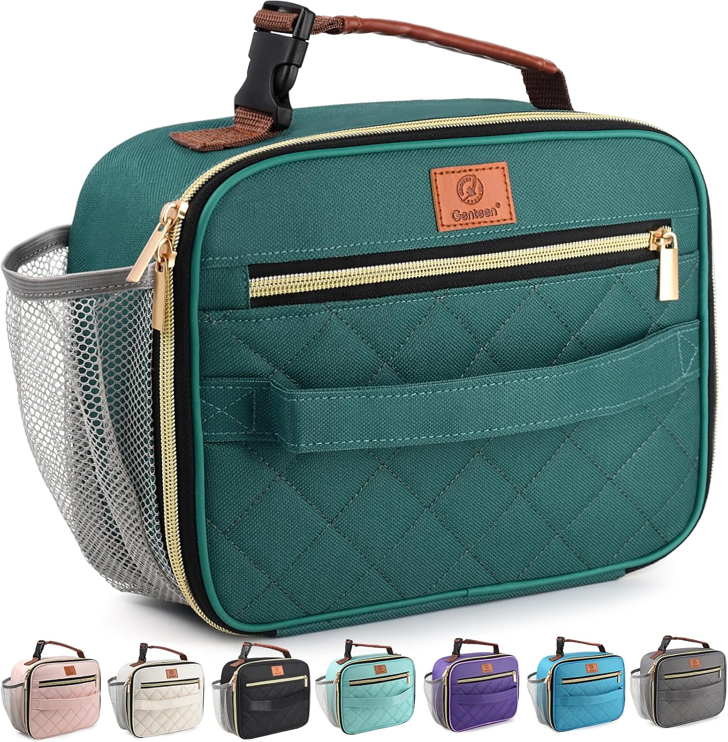 Lunch Box for Kids, Boys - Insulated Small LunchBox Reusable, Zip Closure & Buckle Handle, Portable Cooler for Work