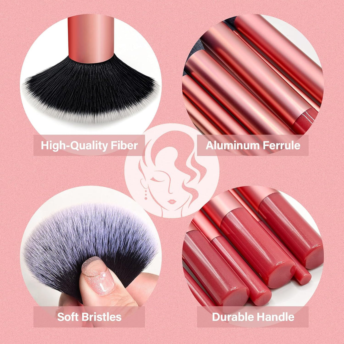 Makeup Brushes Set, Mlemle Professional 26 Pcs Makeup Kit, Include Powder Blush Concealers Foundation Eye shadows 21