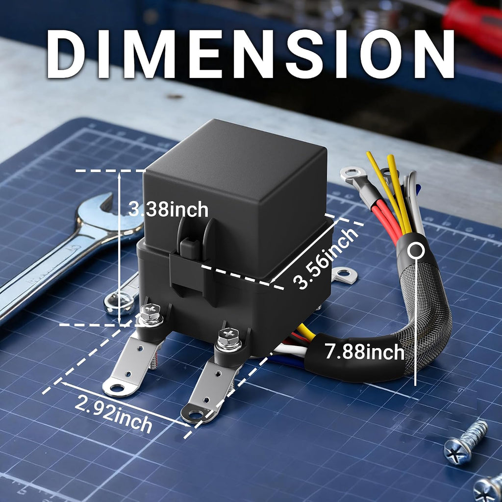 12V 3 Way Waterproof Relay Box Pre-Wired Fuse and Relay Box 3x4 Pin 40A Relay and 3 ATC/ATO Blade Fuse for Automotive