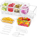 Chilled Condiment Caddy with Spoons, Tongs & Scoop, Garnish Tray