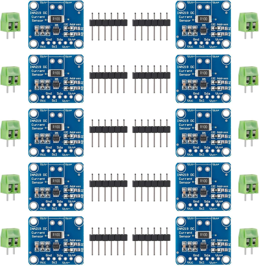 ACEIRMC INA219 I2C Bi-Directional DC Current Power Supply Sensor Breakout Module Compatible with Arduino Raspberry Pi (10pcs)