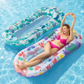 Pool Floats Lounger, 2 Pack Inflatable Pool Float Adult Size Water Hammock, Pool Floats Rafts Floaties for Swimming