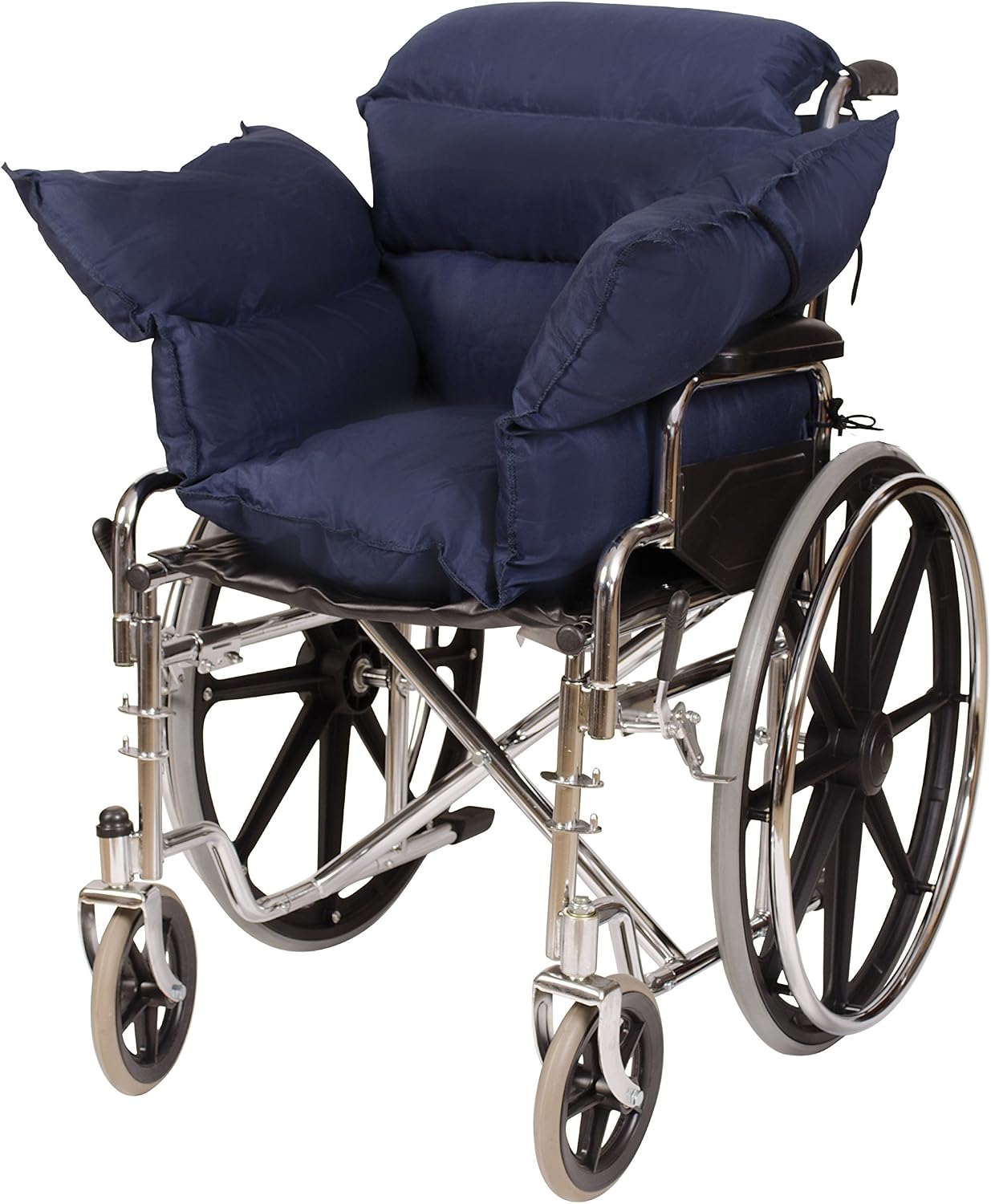 Comfort Wheelchair Cushion & Pad with Side Supports, Recliner & Wheelchair Seat Cushion, Padded Back & Arm Supports