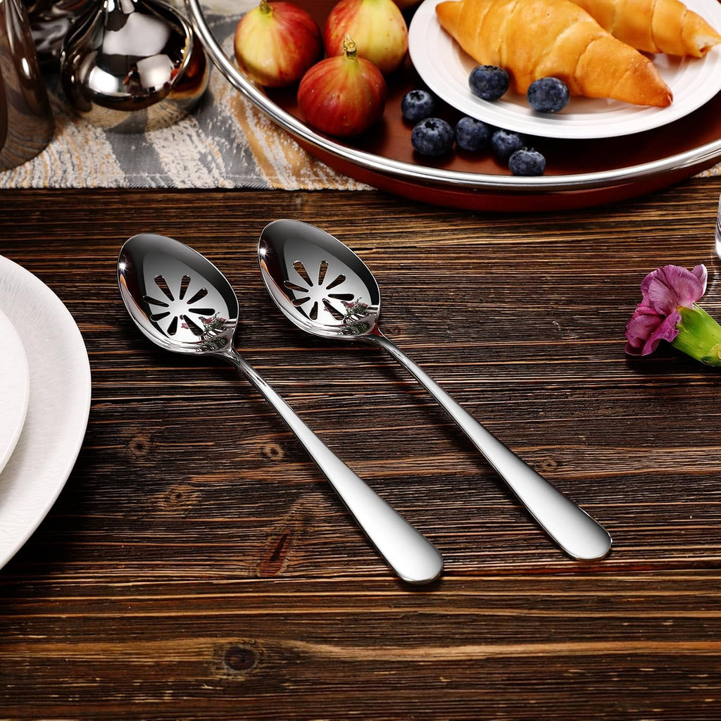Premium Louise 9-Inch Slotted Serving Spoon (Slotted Spoon)