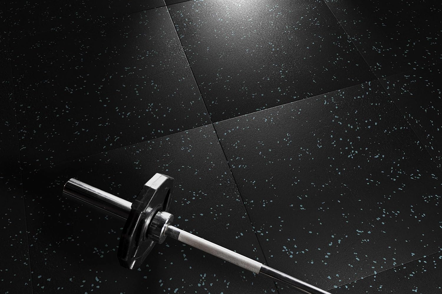 Genaflex Pro Heavy Duty Thick Rubber Gym Floor Tiles High Density Shock Absorbent Laminated Deadlift Mats - 1" Thick