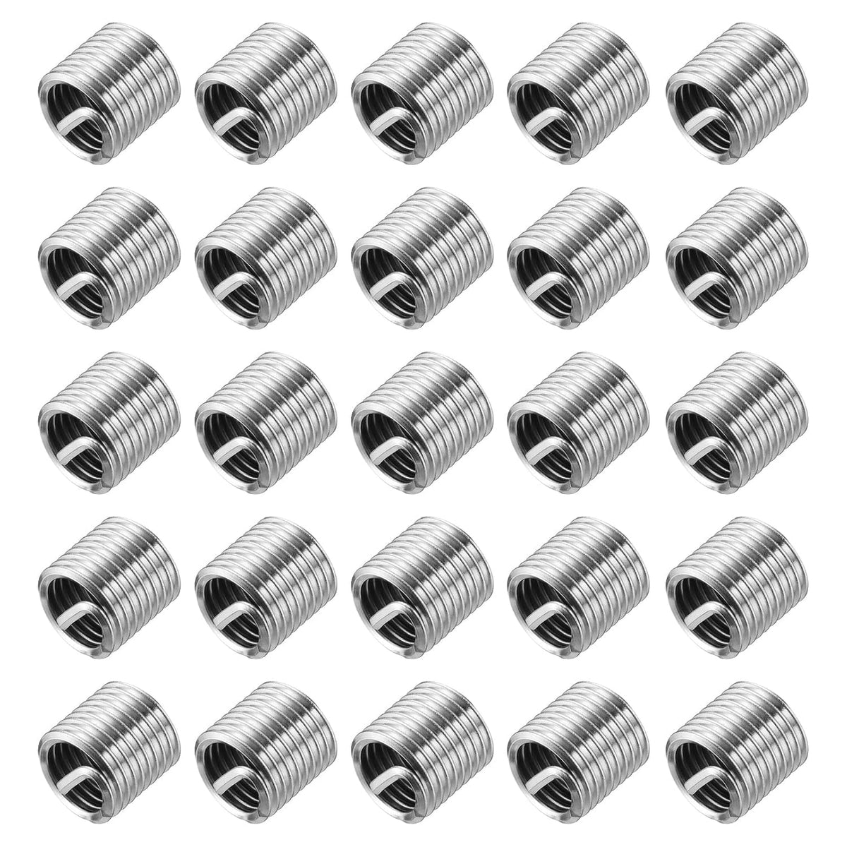 uxcell 30pcs Wire Thread Inserts 1/2-13 UNC 1.5D(3/4") 304 Stainless Steel Helical Type Coiled Thread Repair Kit Wire Screw Threaded Sleeve Sheath for Mechanical Equipment