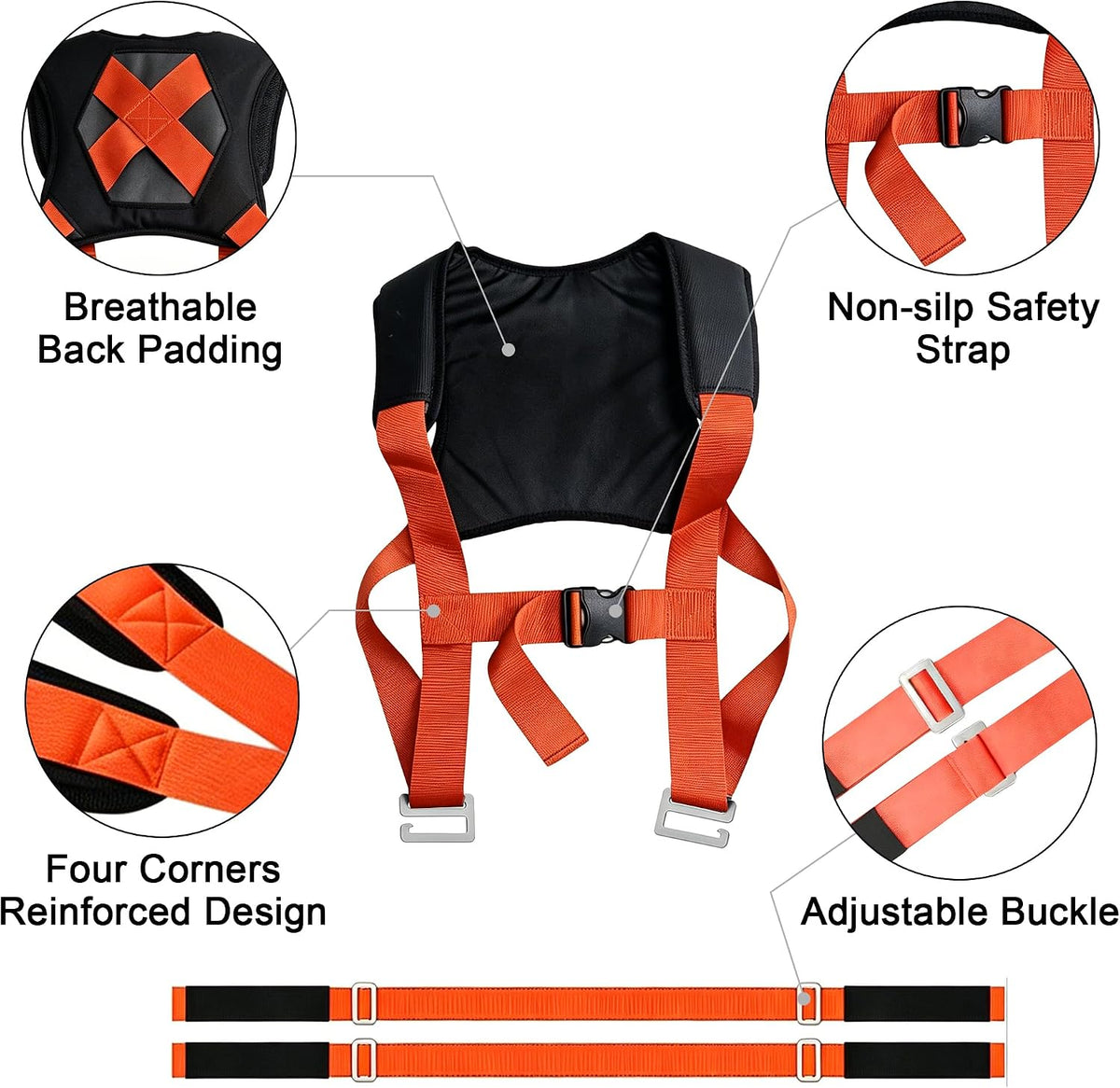Moving Straps, 2-Person Shoulder Lifting and Moving System, Heavy Objects Up to 800lbs Safely for Moving Appliances