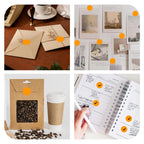 4 Rolls 4000PCS 1 inch Round Color Coding Circle Dot Labels, Orange Color- Coding Label Sticker for Home Office