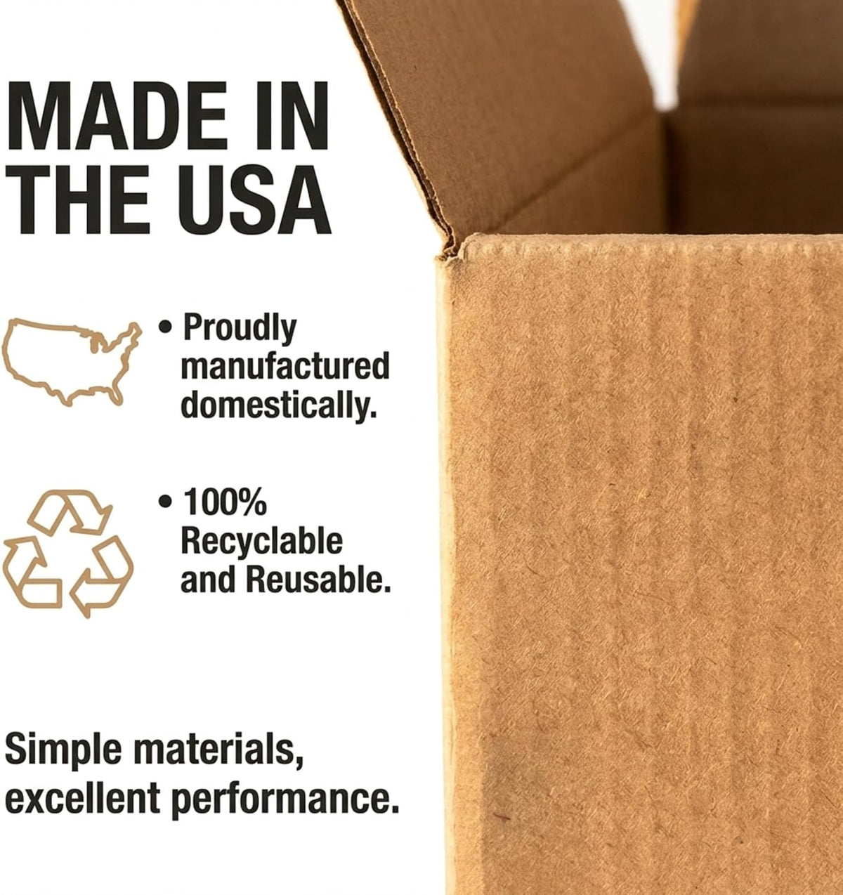 Medium Moving Boxes 18"L x 14"W x 12"H 10-Pack - Corrugated Cardboard Box for Shipping, Mailing, Packing, Packaging
