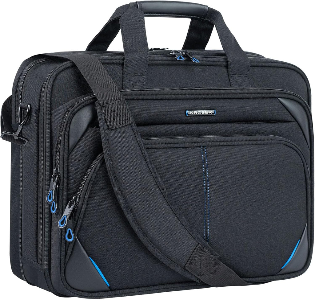 Laptop Bag 15.6 Inch Briefcase Messenger Bag Water Repellent Computer Case Shoulder Bag Durable Tablet Sleeve for