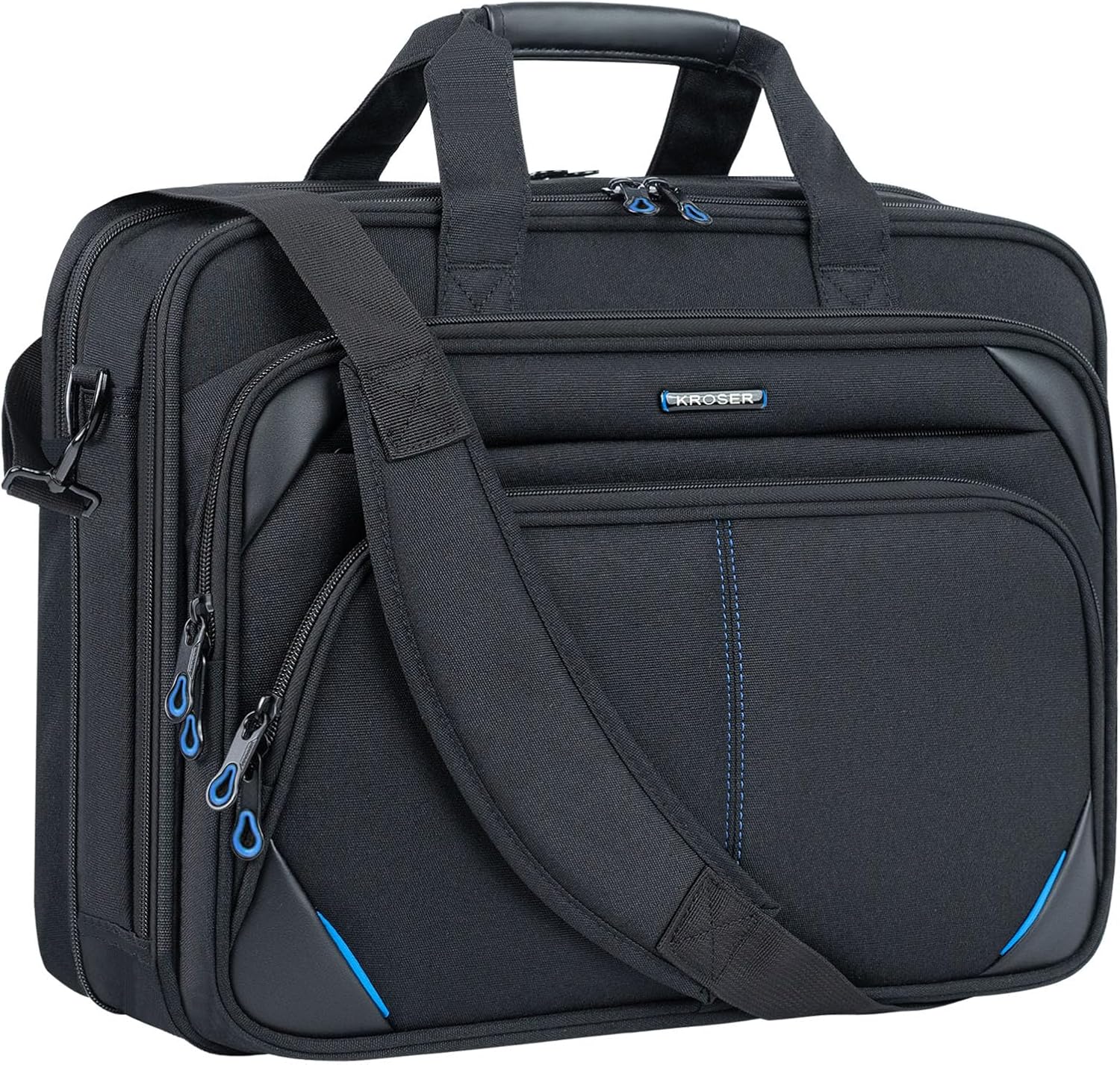 Laptop Bag 15.6 Inch Briefcase Messenger Bag Water Repellent Computer Case Shoulder Bag Durable Tablet Sleeve for