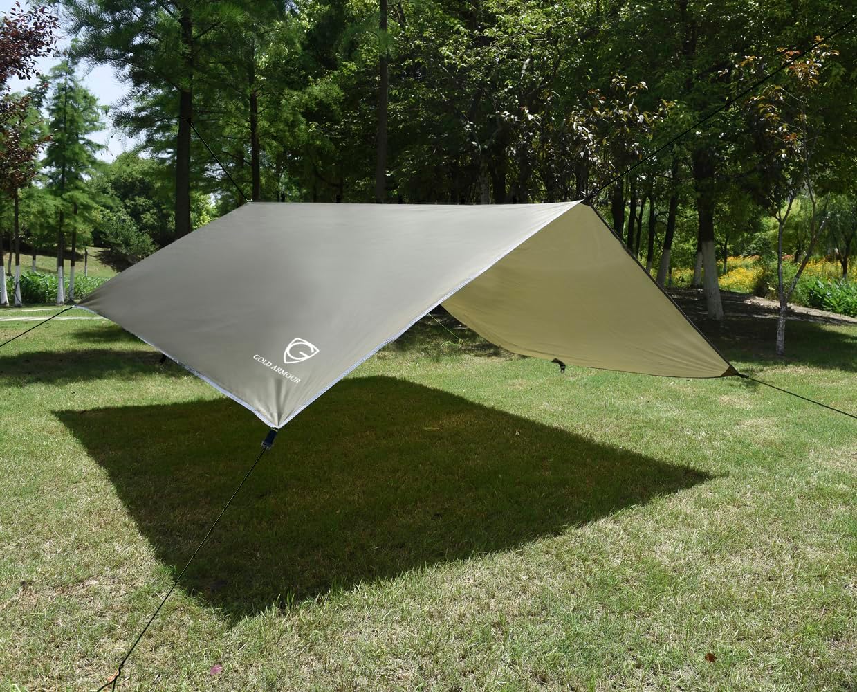 Rainfly Tarp for Hammock and Tent, 12x10ft Waterproof Lightweight Camping Accessories, Survival Gear