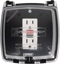 Intermatic WP1020C Deep Weatherproof Outlet Cover, Clear, Vertical
