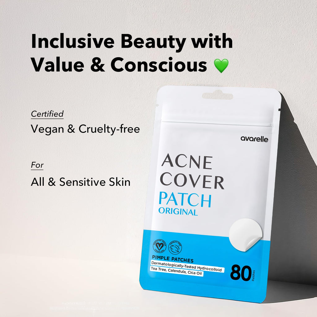 Original Hydrocolloid Acne Pimple Patches for face (80 Count)