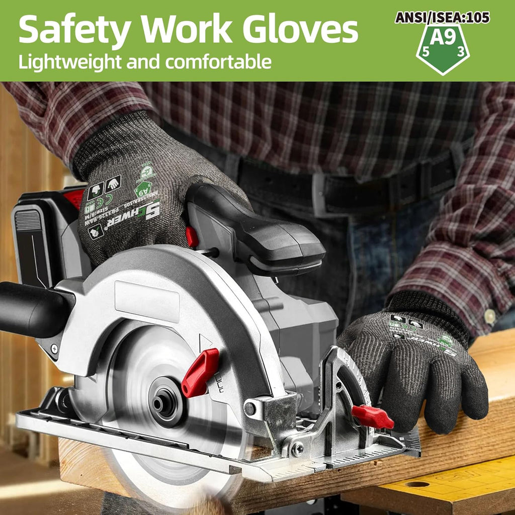 ProGuard High Level Cut Resistant Work Gloves for Extreme Protection, ANSI A9 Cut Gloves with Reinforced Thumb, Non