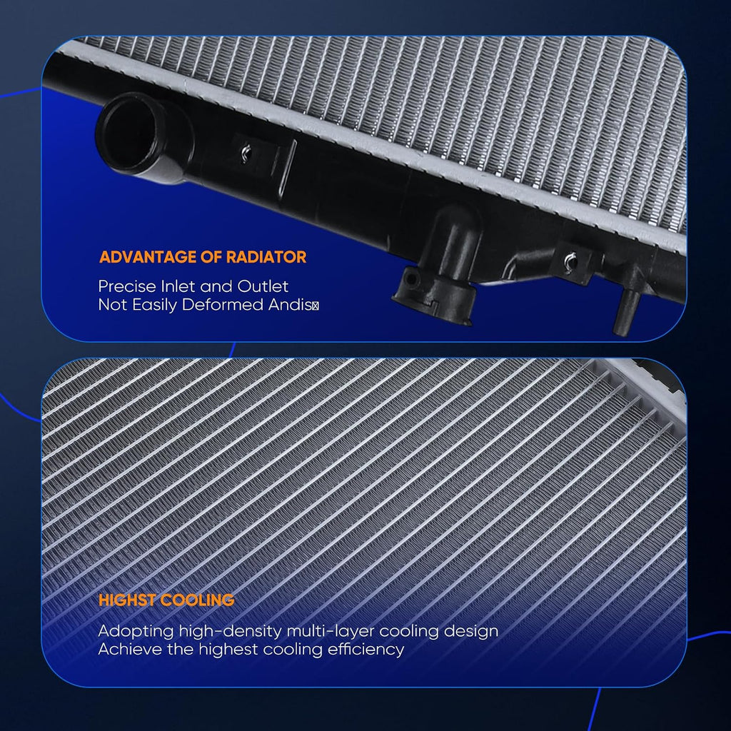 ECCPP 13293 Radiator for Subaru Legacy 2011-2014, Outback 2010-2014, 2.5L