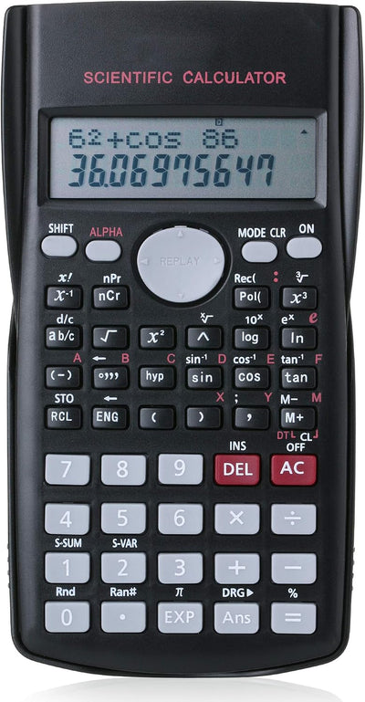 Scientific 2 Line Calculator - Fraction & College Math Calculator f | or Students & Engineers