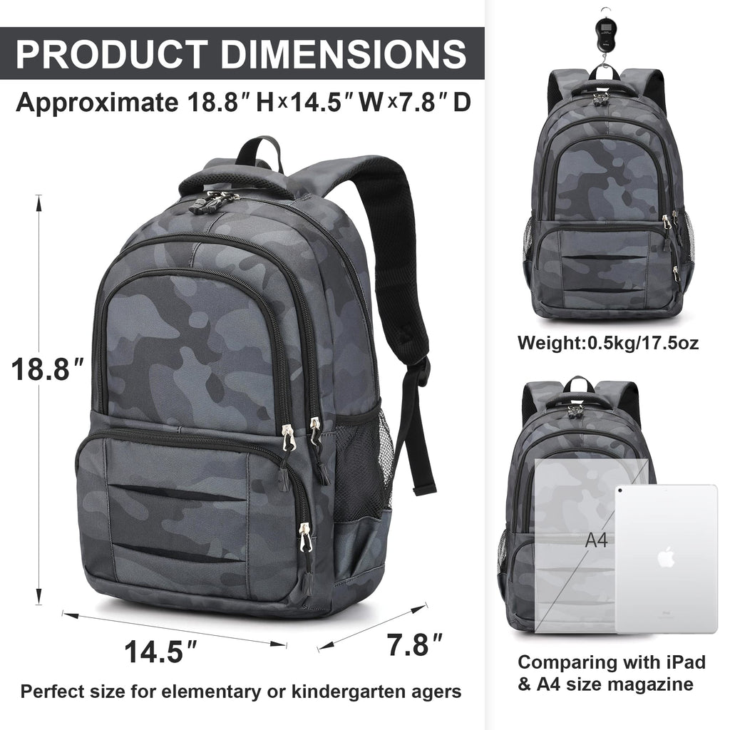 Kids Lightweight Durable Elementary Student School Backpack