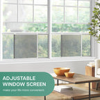 Expandable Window Screen, 15" H x 21.6" - 40" W, 2 Pack